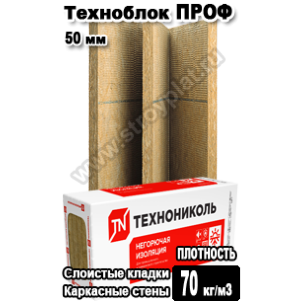 ТЕХНОБЛОК ПРОФ 1200x600x50