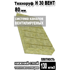 ТЕХНОРУФ Н 30 ВЕНТ 1200x600x80